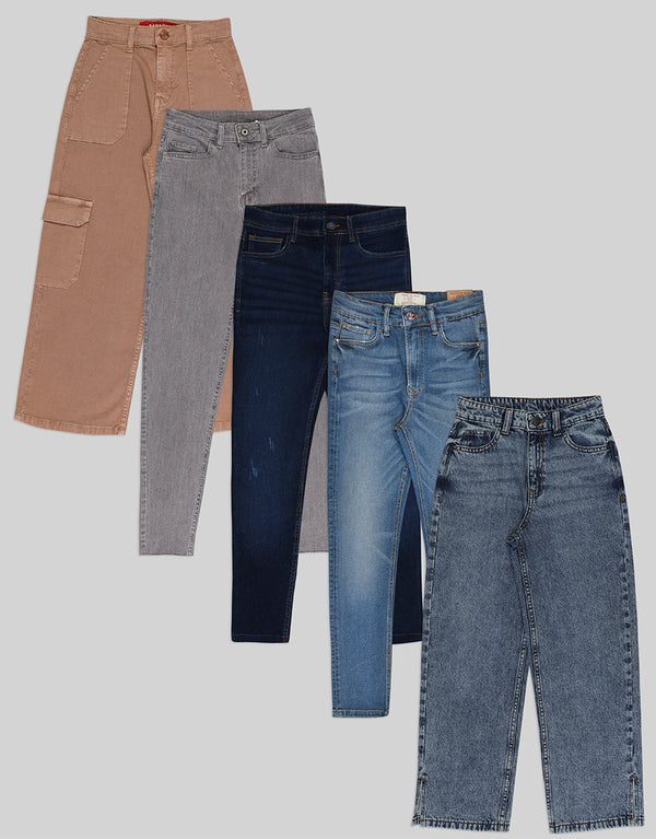 Kids Stylish In Assorted Color Denim Jeans