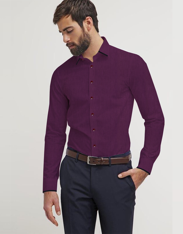 MEN'S CASUAL SHIRT Purple