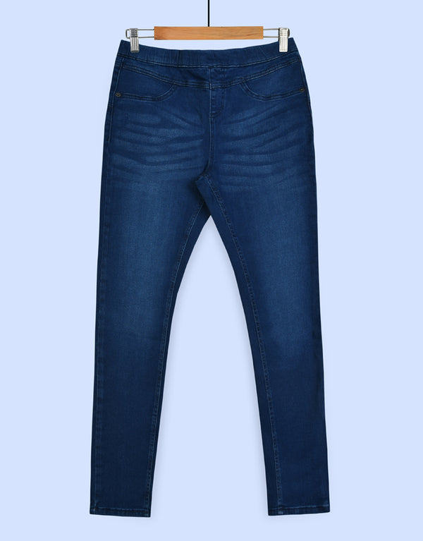 M17 Ladies Sculpt Pull On Indigo Jegging - Indigo