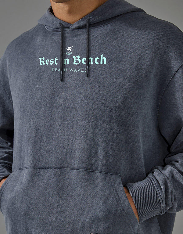 Men's Rest In Beach Printed Minor Fault Pullover Hoodie