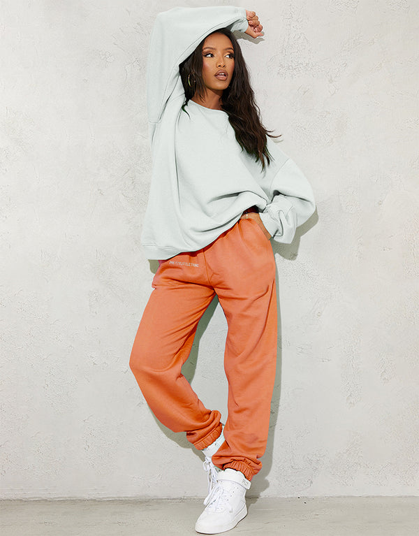 LADIES FLEECE JOGGER ORANGE