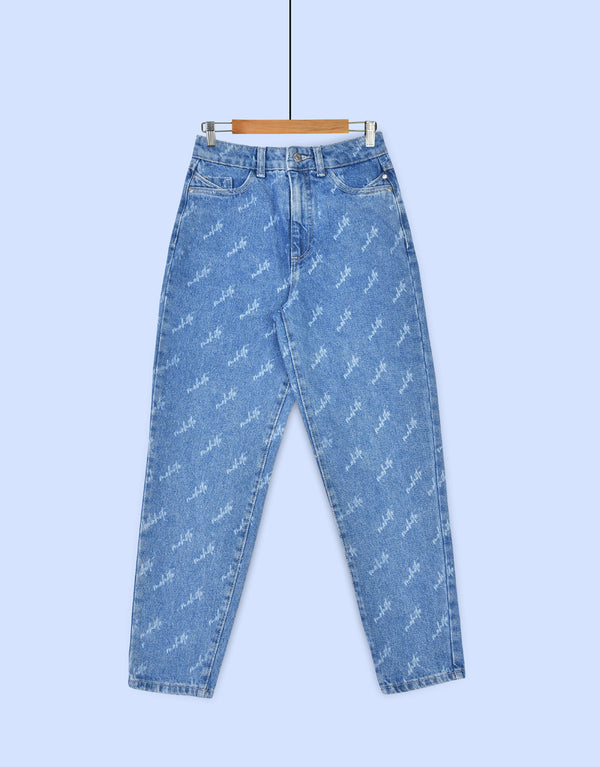 LADIES DENIM FASHION JEANS BLUE