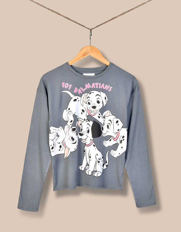 KID'S PRINTED T-SHIRT  Grey Dog