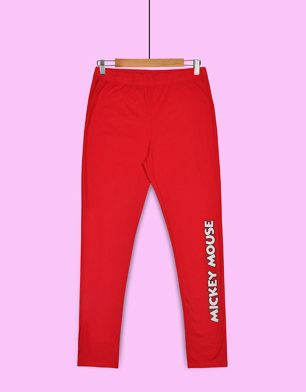 Ladies Single Jersy Trouser - Red