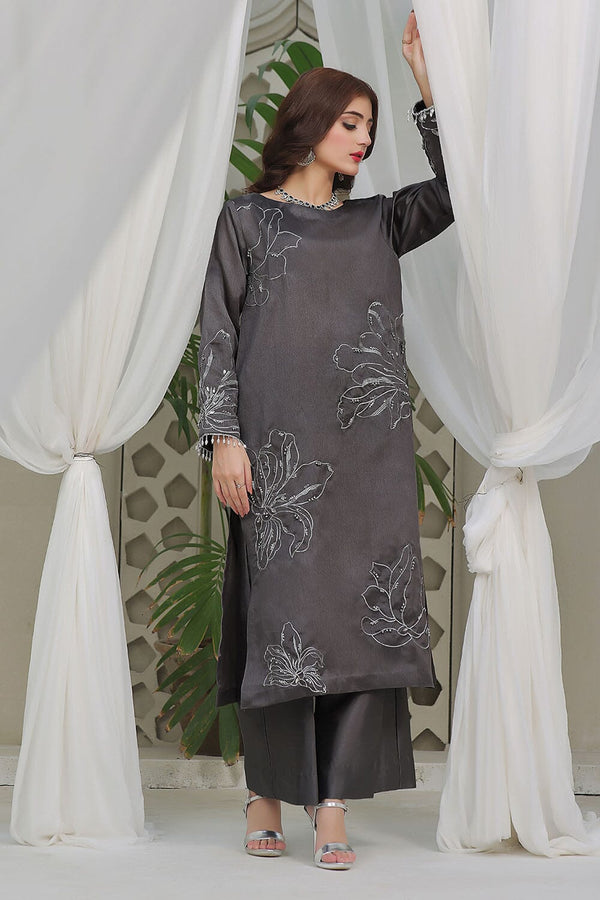 2PC Stitched Embroidered Silk Shirt & Trouser KFSE-2365 KHAS STORES 