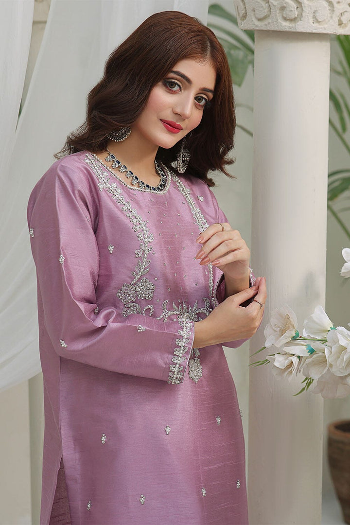 2PC Stitched Embroidered Silk Shirt & Trouser KFSE-2369 KHAS STORES 