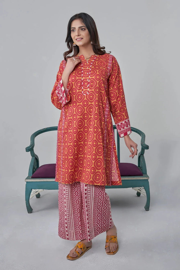 2PC Stitched Printed Lawn Shirt and Trouser RKTW-3032 Printed KHAS STORES 