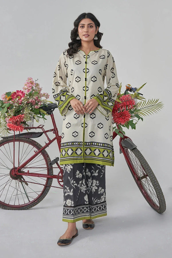 2PC Stitched Printed Lawn Shirt and Trouser RKTW-3050 Printed KHAS STORES 