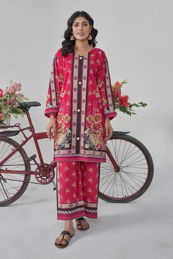 2PC Stitched Printed Lawn Shirt and Trouser RKTW-3051 Printed KHAS STORES 