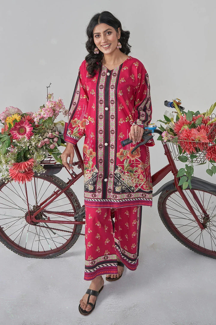 2PC Stitched Printed Lawn Shirt and Trouser RKTW-3051 Printed KHAS STORES 