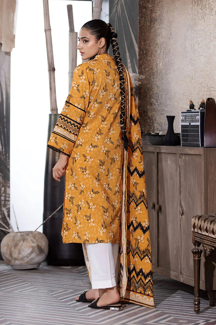 2PC Unstitched Printed Lawn Shirt and Dupatta KSD-2662 Printed KHAS STORES