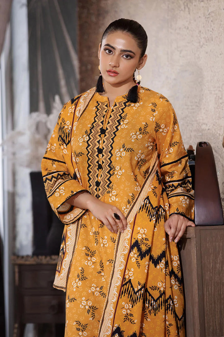 2PC Unstitched Printed Lawn Shirt and Dupatta KSD-2662 Printed KHAS STORES