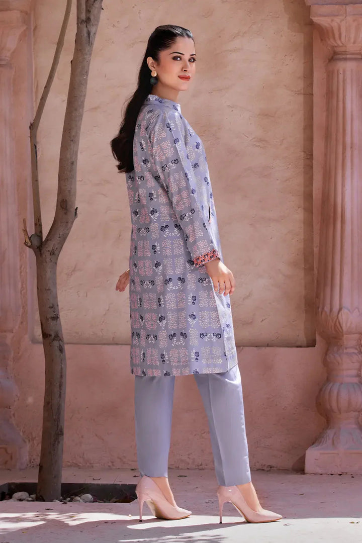 2PC Unstitched Printed Lawn Shirt and Trouser KST-2634 Printed KHAS STORES