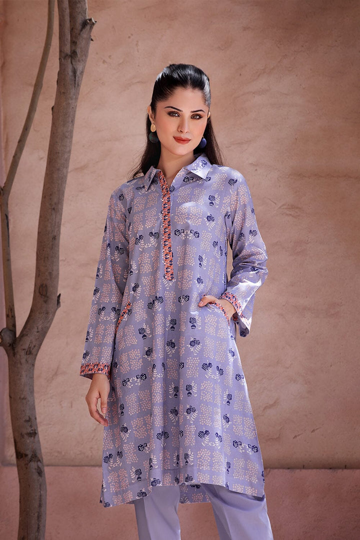 2PC Unstitched Printed Lawn Shirt and Trouser KST-2634 Printed KHAS STORES