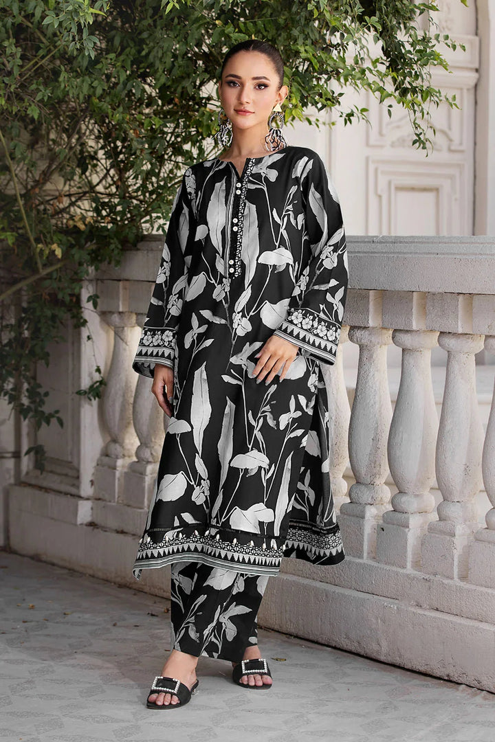 2PC Unstitched Printed Lawn Shirt and Trouser KST-2648 Printed KHAS STORES