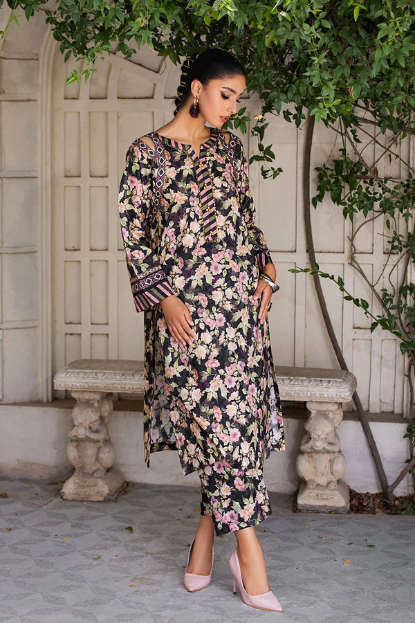 2PC Unstitched Printed Lawn Shirt and Trouser KST-2649 Printed KHAS STORES