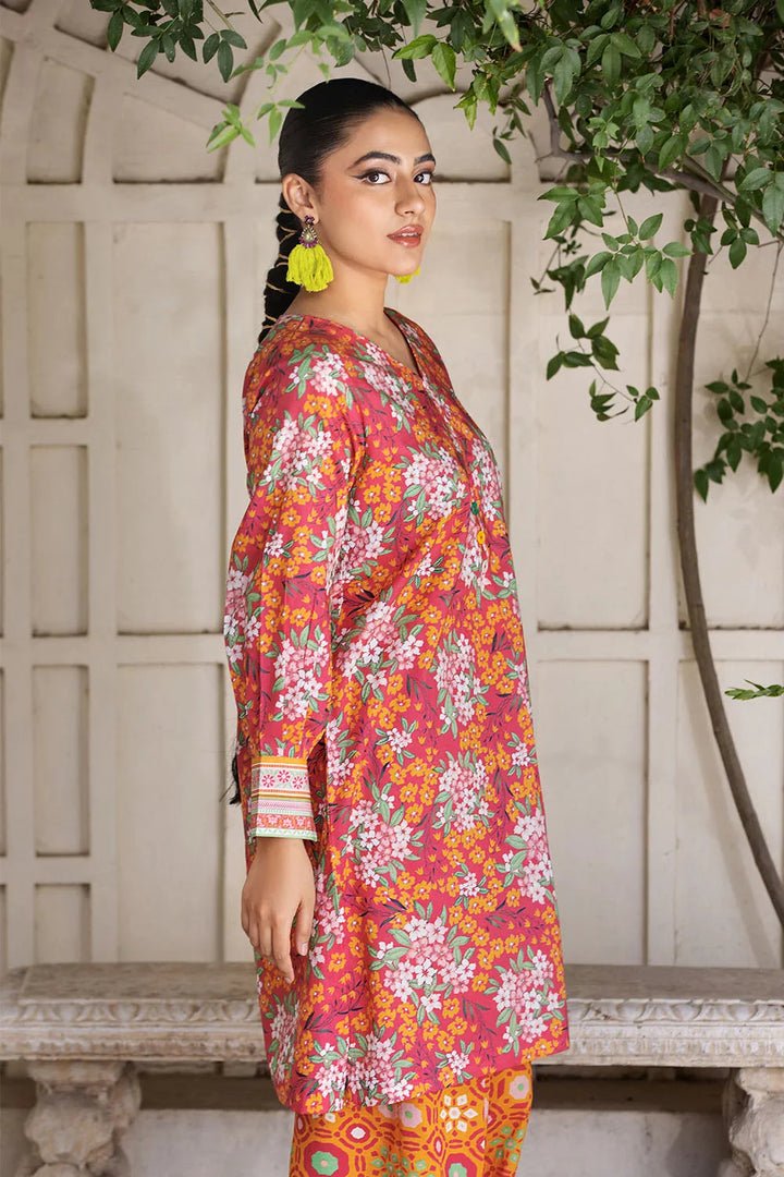 2PC Unstitched Printed Lawn Shirt and Trouser KST-2651 Printed KHAS STORES