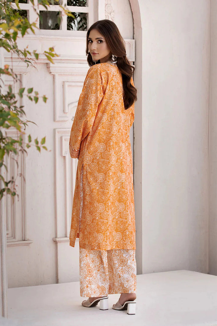 2PC Unstitched Printed Lawn Shirt and Trouser KST-2652 Printed KHAS STORES 