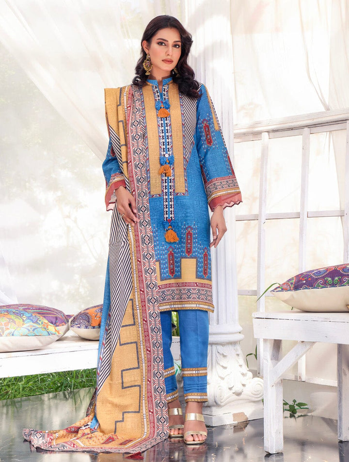 3 Piece Unstitched Suit KKH-1530 Dresses KHAS STORES 