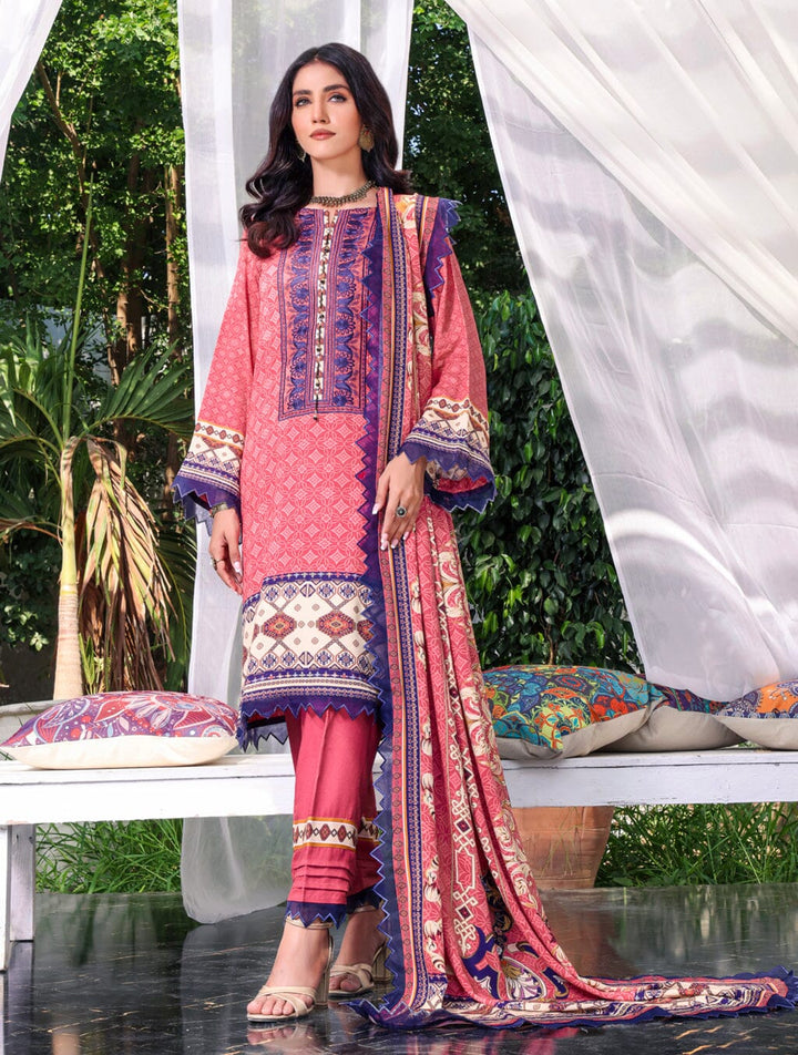 3 Piece Unstitched Suit KTE-1566 Dresses KHAS STORES 