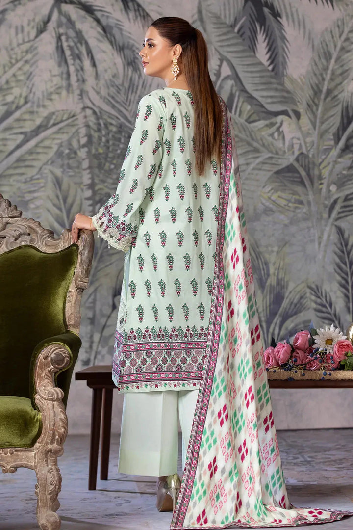 3PC Embroidered Unstitched Cambric Suit KCCE-2843 Embroidered KHAS STORES