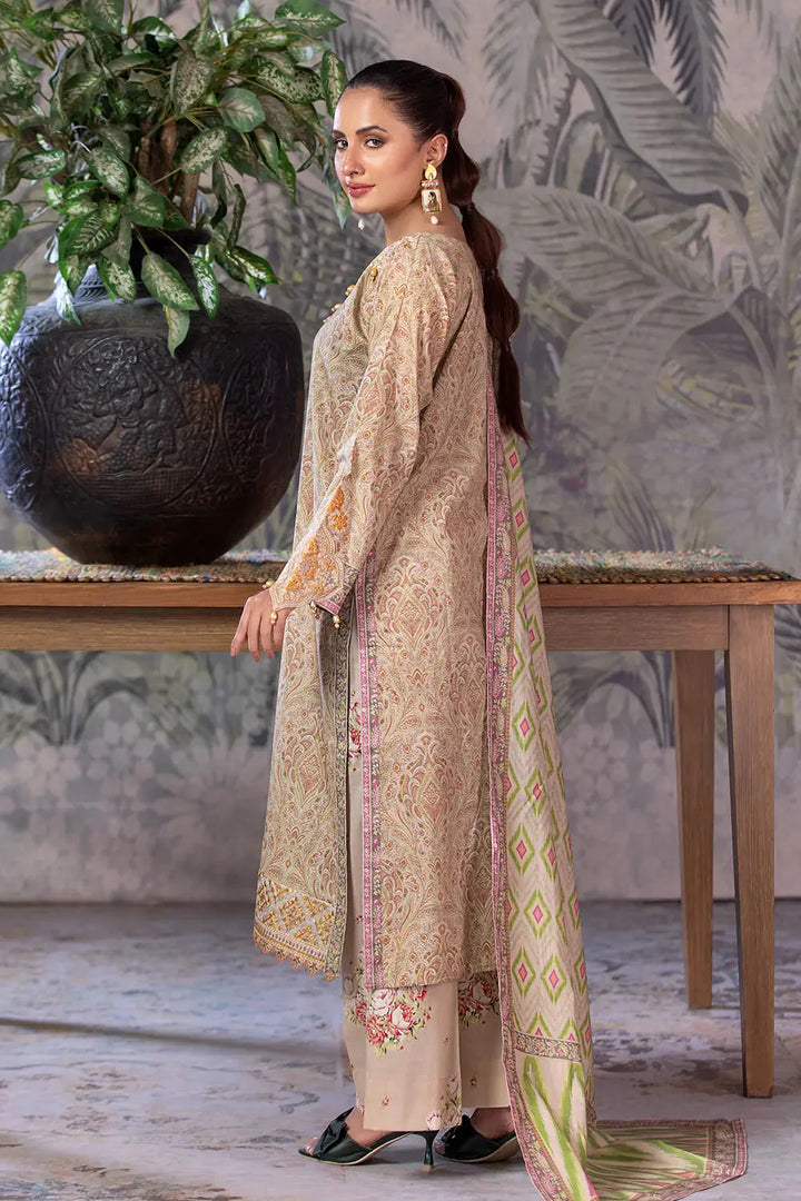 3PC Embroidered Unstitched Cambric Suit KCCE-2844 Embroidered KHAS STORES