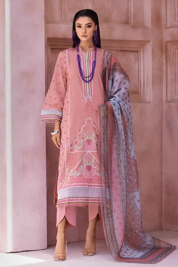 3PC Embroidered Unstitched Jacquard Suit KCNE-2622 Embroidered KHAS STORES