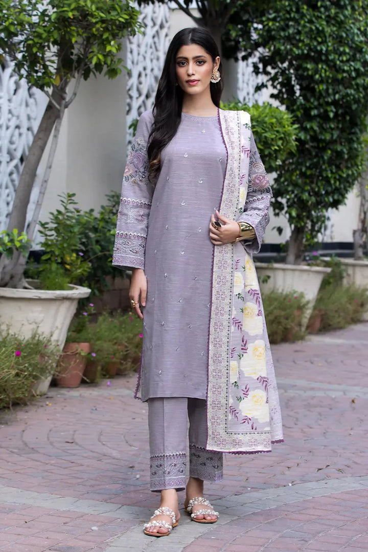 3PC Embroidered Unstitched Khaddar Suit KKE-2924 Embroidered KHAS STORES 