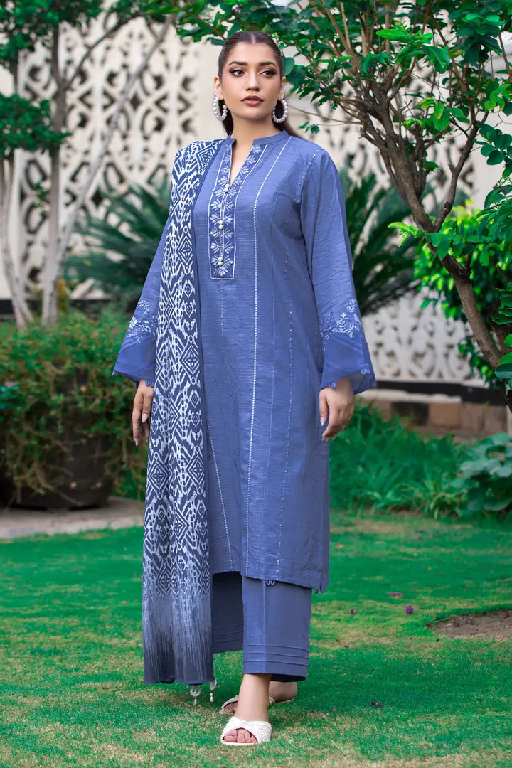 3PC Embroidered Unstitched Khaddar Suit KKE-2981 Embroidered KHAS STORES 