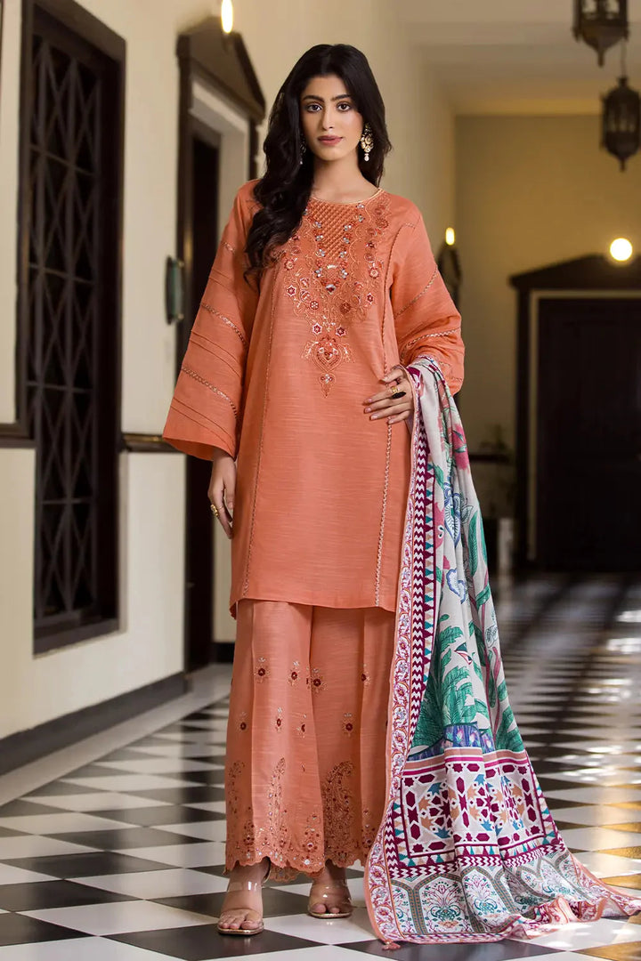 3PC Embroidered Unstitched Khaddar Suit KKE-2982 Embroidered KHAS STORES 