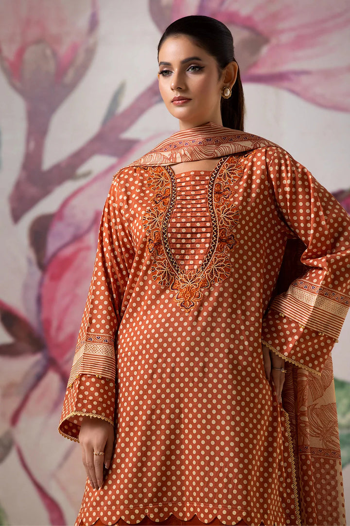 3PC Embroidered Unstitched Lawn Suit KL-2617 Embroidered KHAS STORES 