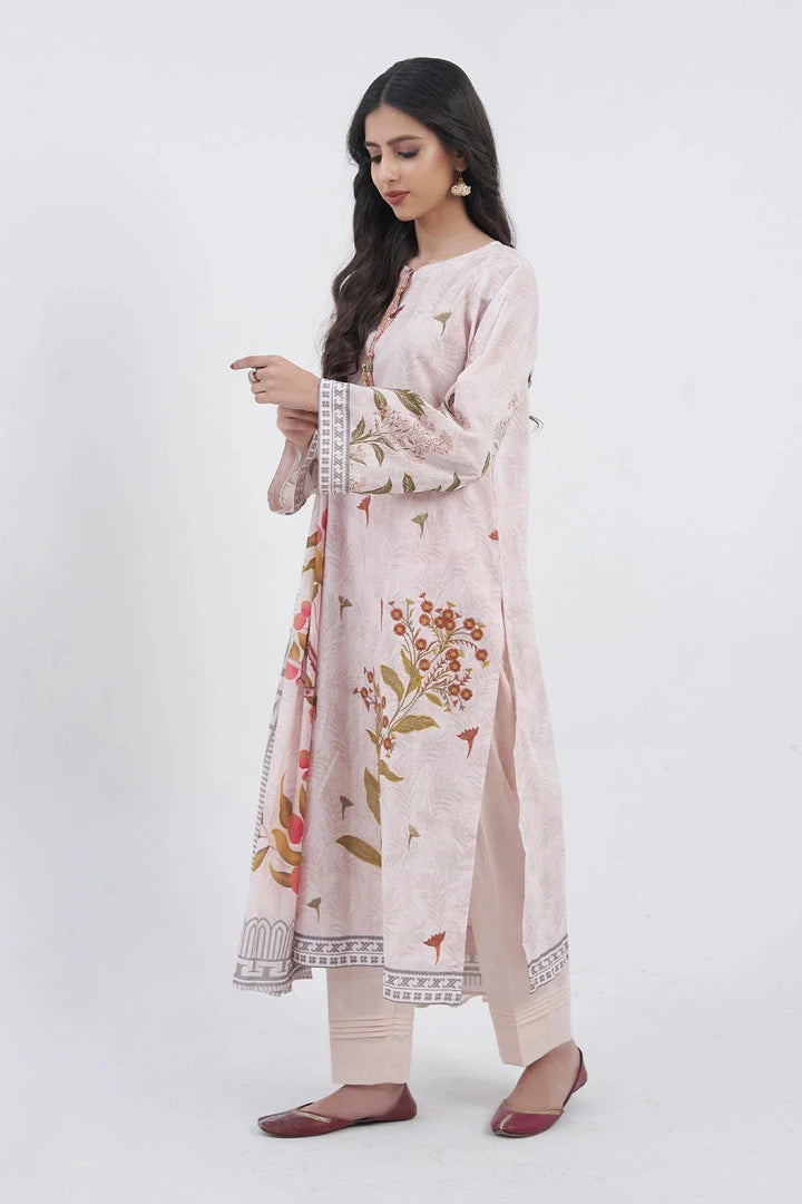 3PC Embroidered Unstitched Lawn Suit KL-3164 Embroidered KHAS STORES 