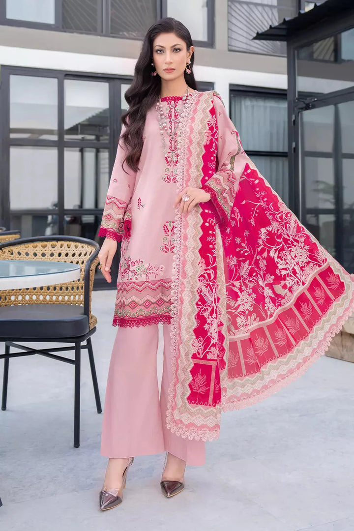 3PC Embroidered Unstitched Lawn Suit KSE-2624 Embroidered KHAS STORES