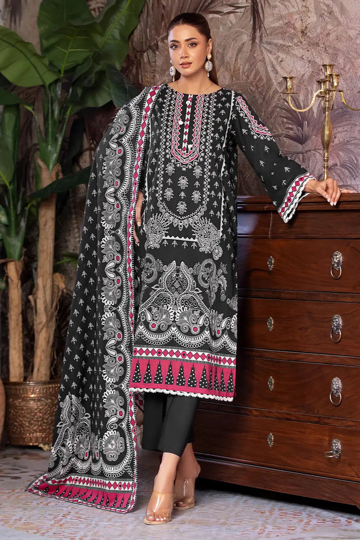 3PC Printed Unstitched Cambric Suit KCC-2848 Printed KHAS STORES