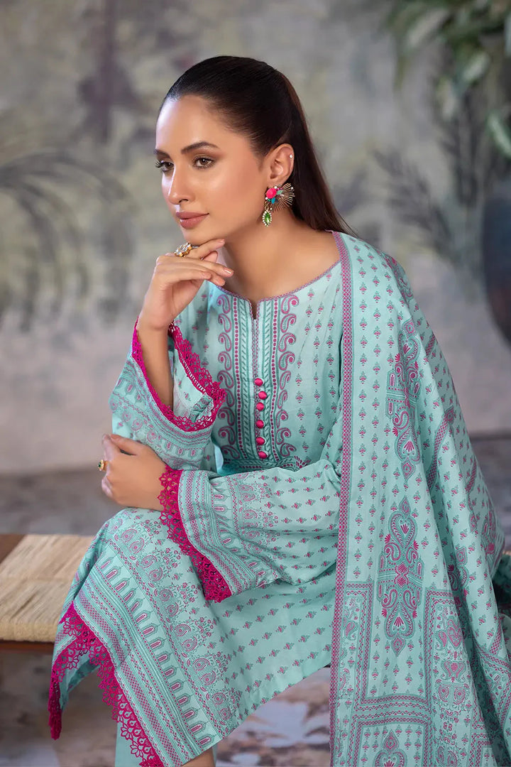 3PC Printed Unstitched Cambric Suit KCC-2849 Printed KHAS STORES