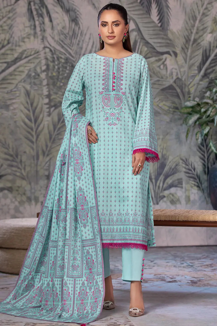 3PC Printed Unstitched Cambric Suit KCC-2849 Printed KHAS STORES