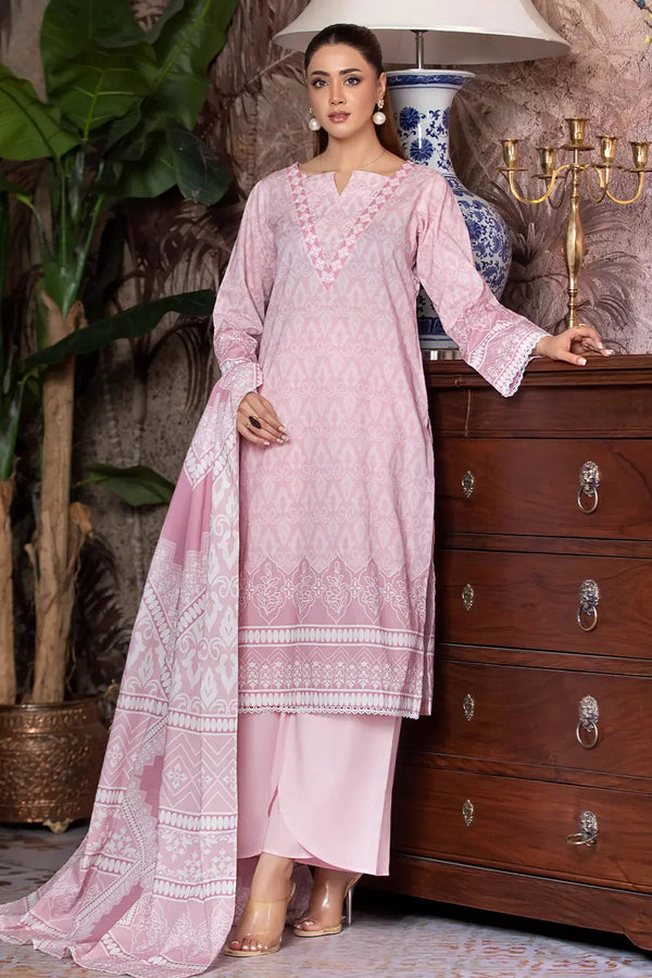 3PC Printed Unstitched Cambric Suit KCC-2850 Printed KHAS STORES