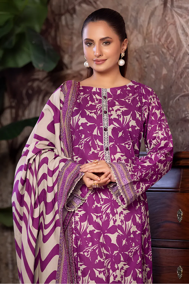 3PC Printed Unstitched Cambric Suit KCC-2851 Printed KHAS STORES