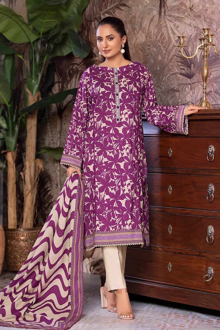 3PC Printed Unstitched Cambric Suit KCC-2851 Printed KHAS STORES