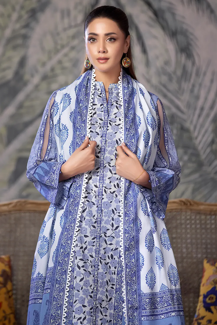 3PC Printed Unstitched Cambric Suit KCC-2854 Printed KHAS STORES