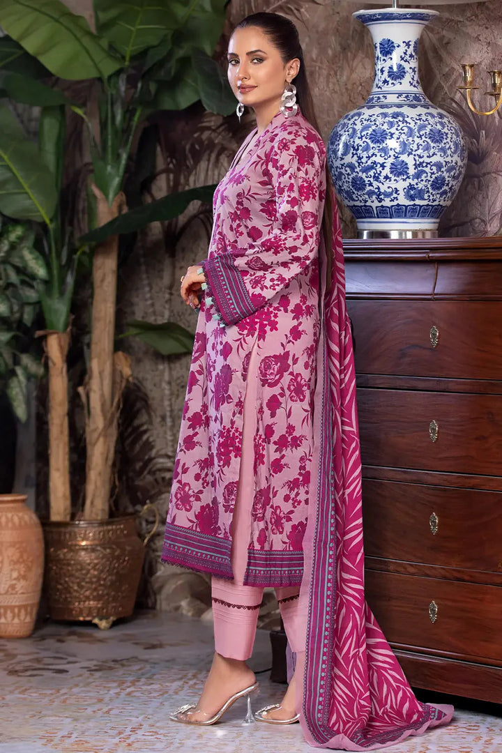 3PC Printed Unstitched Cambric Suit KCC-2855 Printed KHAS STORES