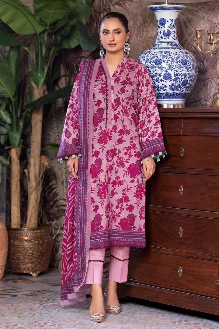 3PC Printed Unstitched Cambric Suit KCC-2855 Printed KHAS STORES