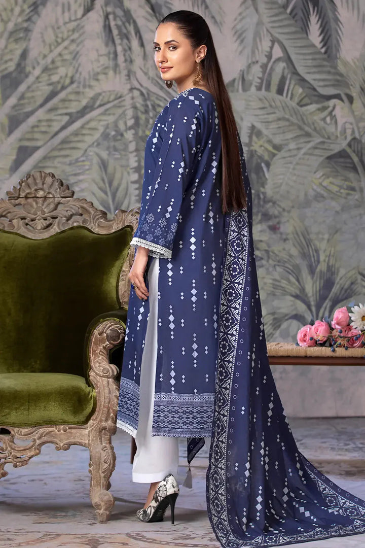 3PC Printed Unstitched Cambric Suit KCC-2856 Printed KHAS STORES