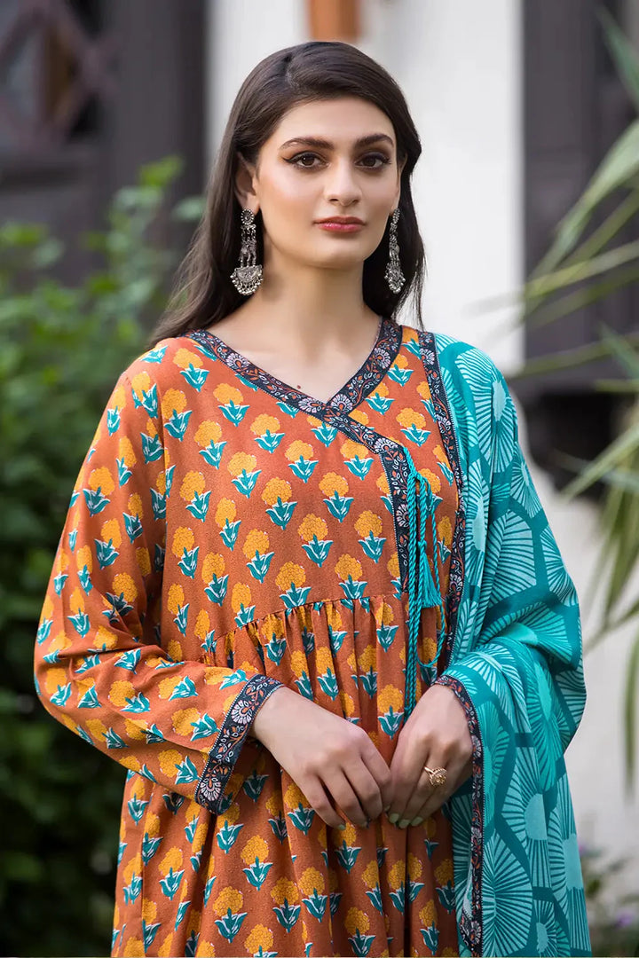 3PC Printed Unstitched Karandi Suit KKR-2940 Printed KHAS STORES 