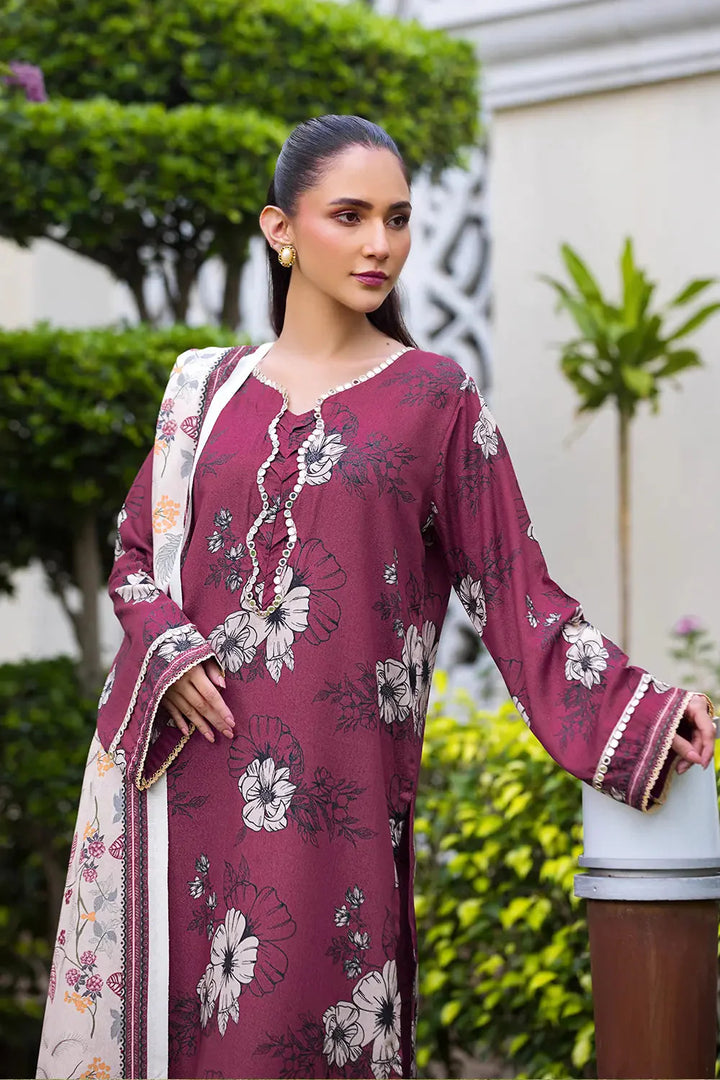 3PC Printed Unstitched Karandi Suit KKR-2942 Printed KHAS STORES 