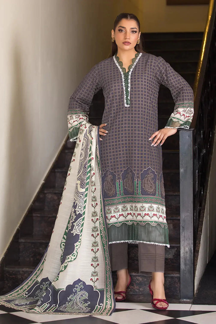 3PC Printed Unstitched Khaddar Suit KKH-2868 Printed KHAS STORES