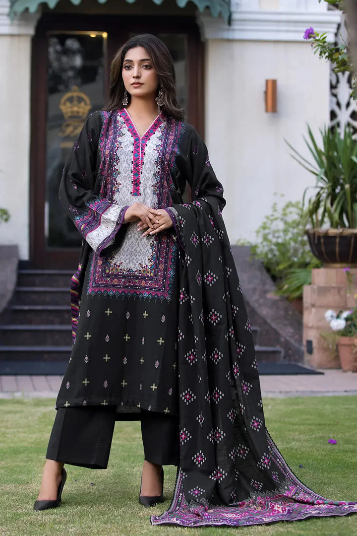 3PC Printed Unstitched Khaddar Suit KKH-2877 Printed KHAS STORES