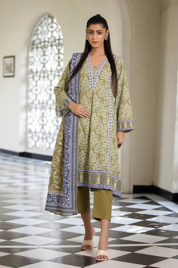 3PC Printed Unstitched Khaddar Suit KKH-2886 Printed KHAS STORES