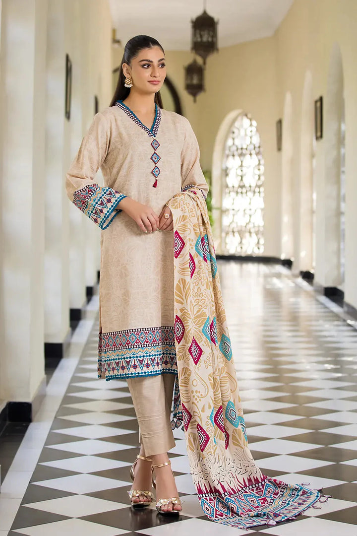 3PC Printed Unstitched Khaddar Suit KKH-2889 Printed KHAS STORES