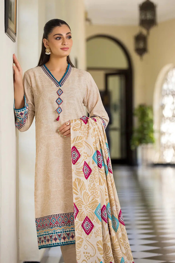 3PC Printed Unstitched Khaddar Suit KKH-2889 Printed KHAS STORES